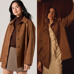 ASTR THE LABEL Presleigh Faux Suede Jacket M